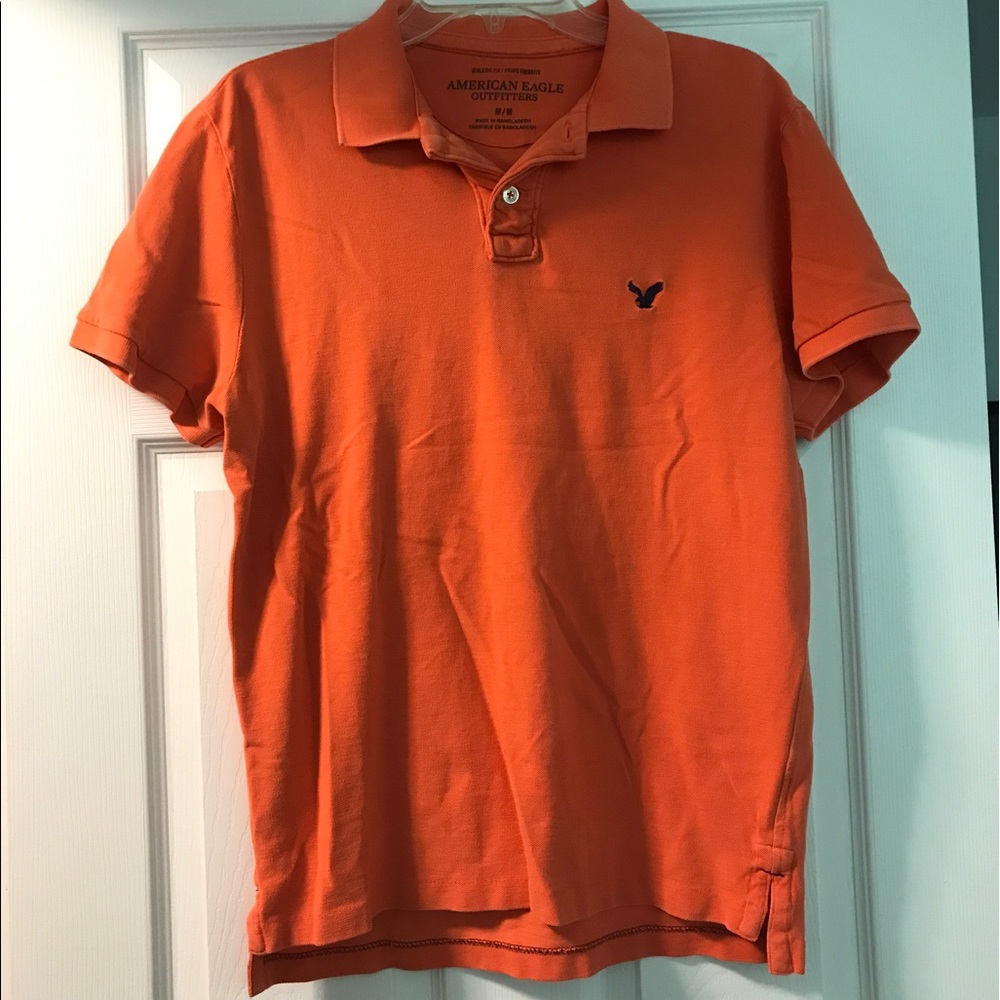 Orange American Eagle Outfitters polo size M