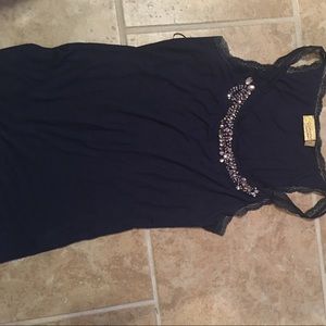 Blue Tank Top with sparkles