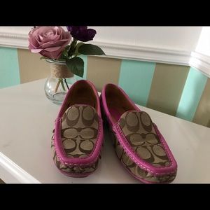 Pink Coach Loafers