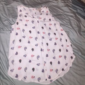 Loft Tank top with birds