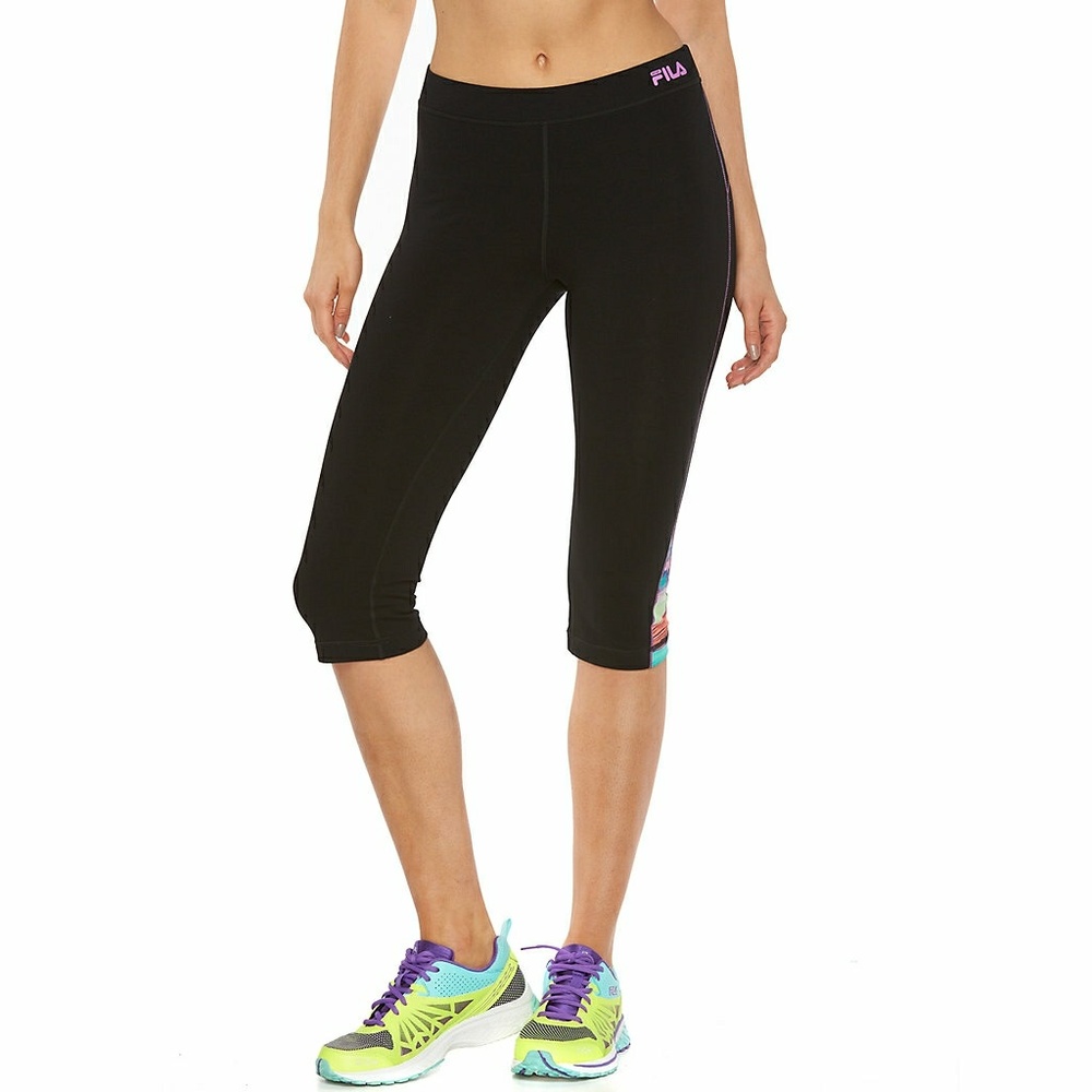 NWT FILA SPORT® Pop Hem Yoga Capri Legging