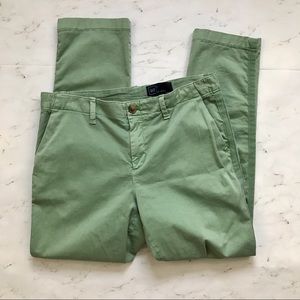 Gap // Tuxedo Twill Chino Pants Cactus Green