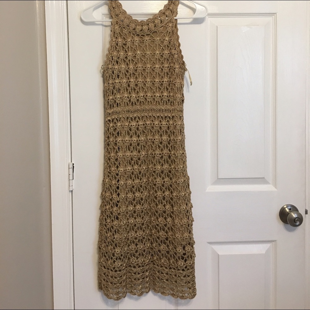 NWT - I-N-C Gold evening dress!