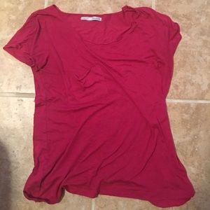 Pink Thin Tee with pocket