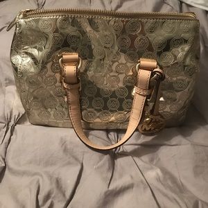 Authentic gold Michael Kors handbag