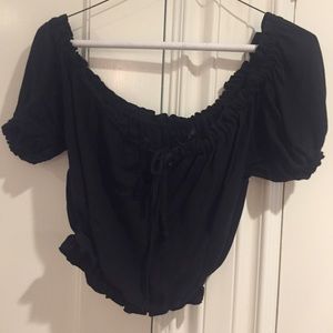 Brandy Melville Cropped Off the Shoulder Top
