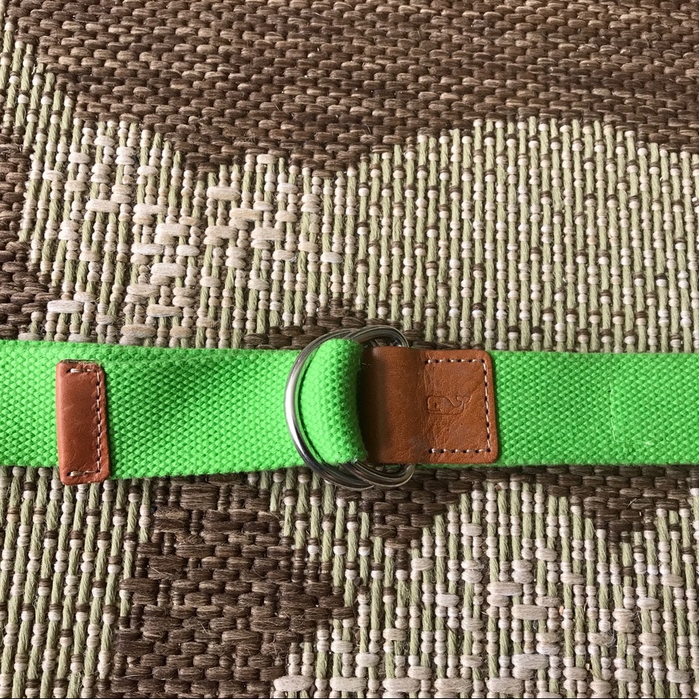 SOLD Preppy bright green belt