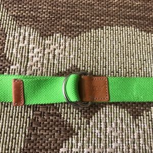 SOLD Preppy bright green belt