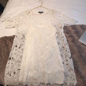 White lace dress