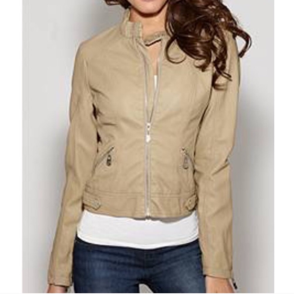 G by guess faux leather Moto jacket