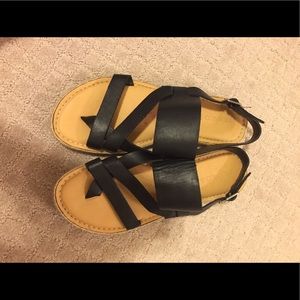 Franco Sarto Black Sandals