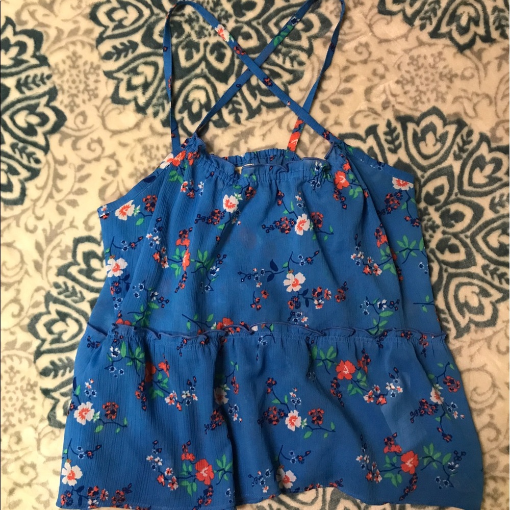 Hollister Cross Bank Tank NWOT