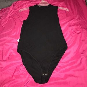 Trendy black body suit