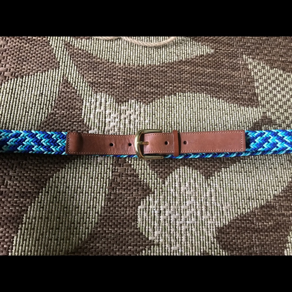 SOLD Blue woven belt