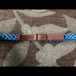 SOLD Blue woven belt