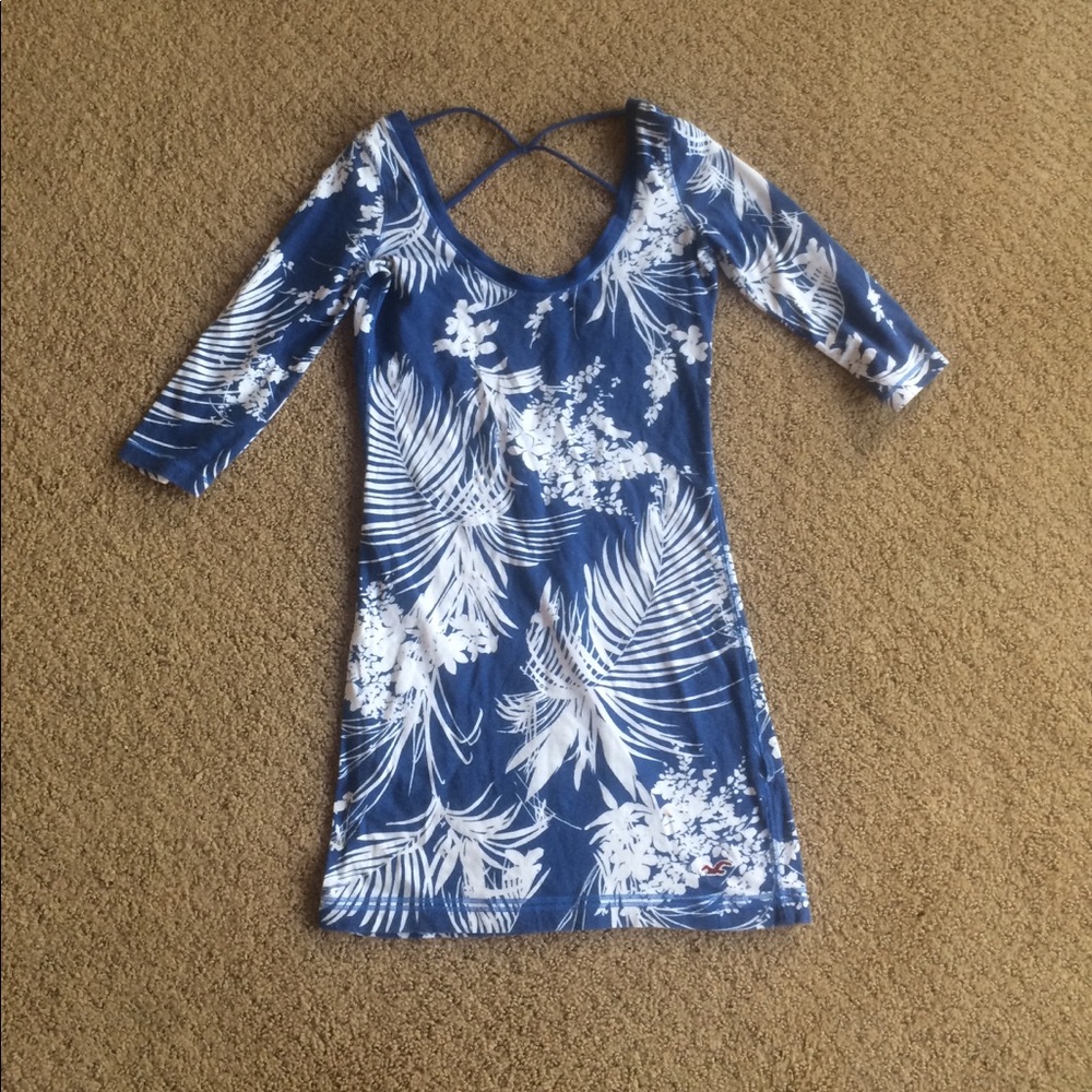 Low Back Tropical Hollister Dress