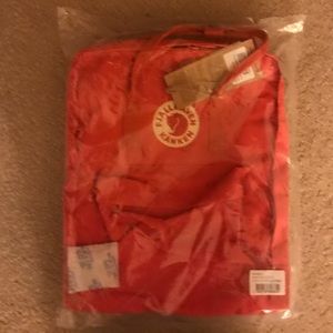 Fjallraven kanken peach pink bag