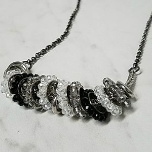 N898 Crystal Ting Slider Bead Necklace