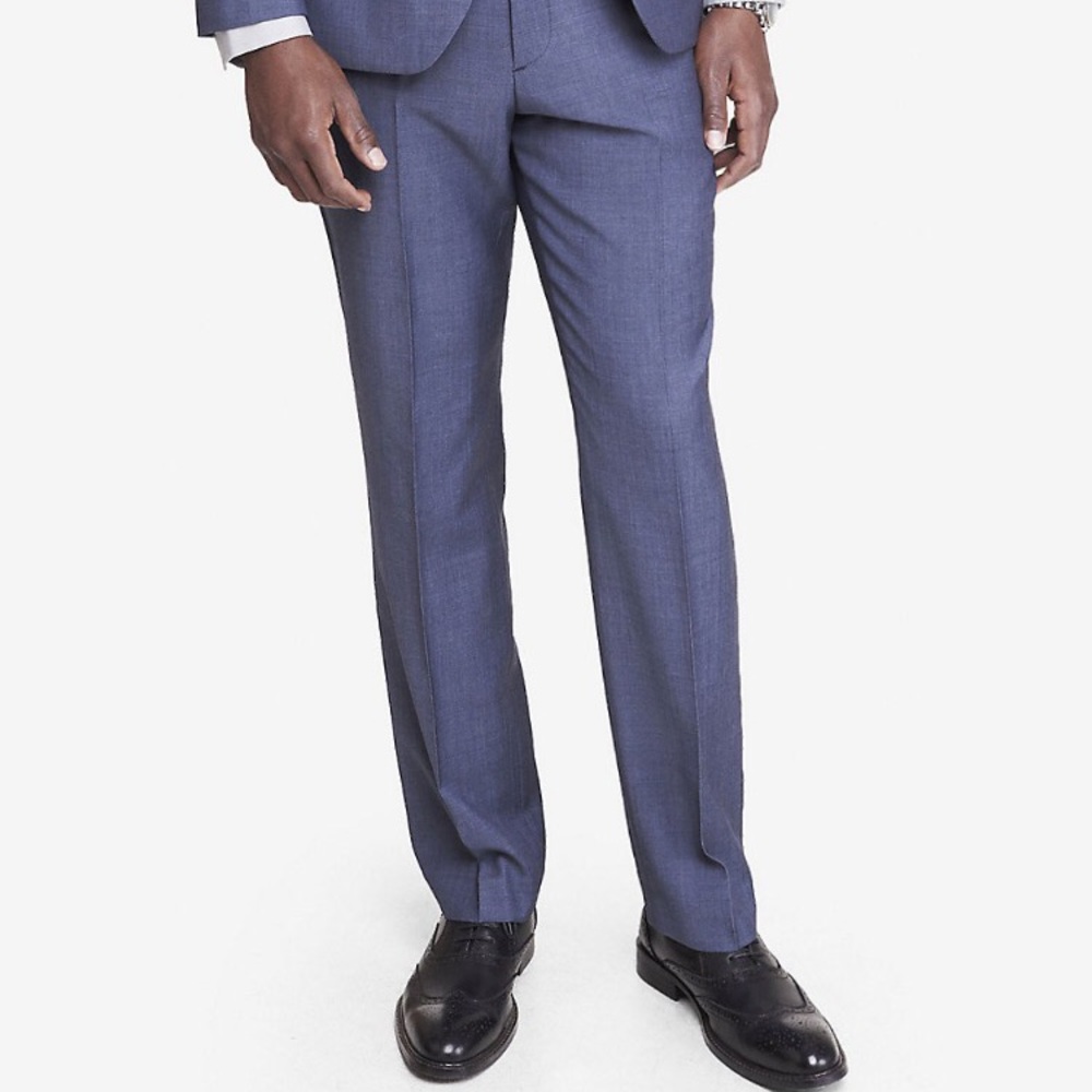 Men's 31/32 Express Photographer wool suit pant