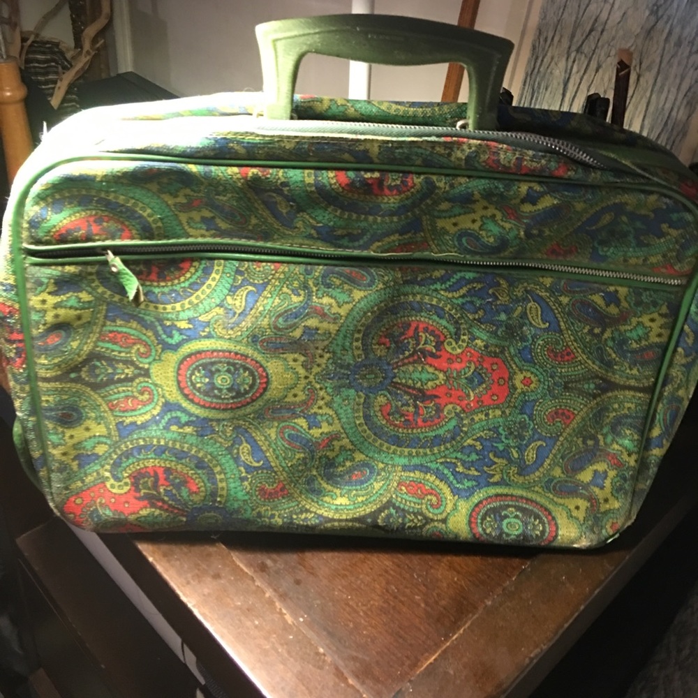 Vintage penguin suitcase