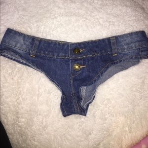 NWOT Denim thong