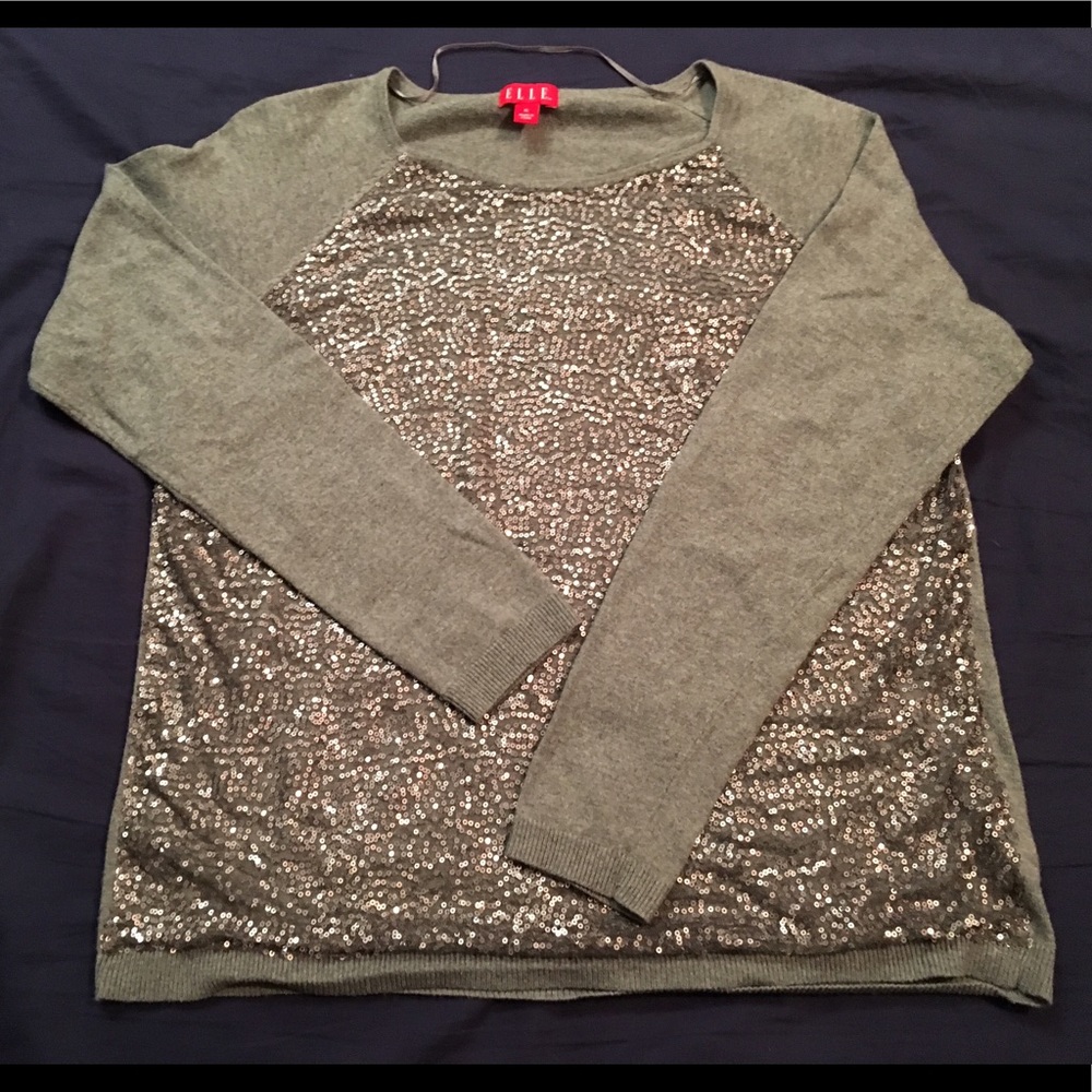 Grey sequins sweater