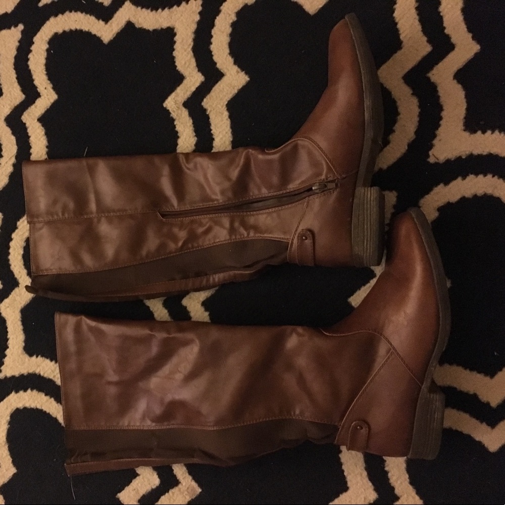Tall brown boots