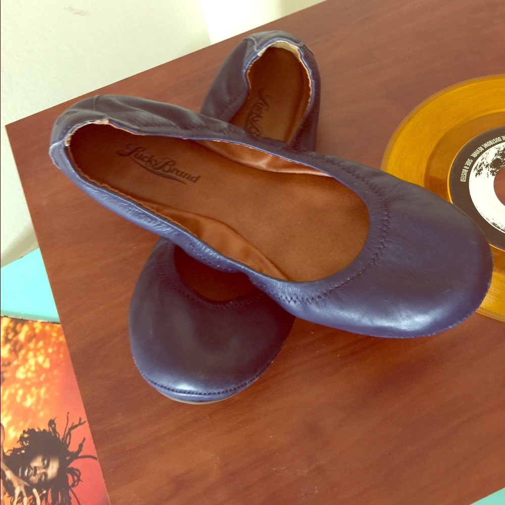 Lucky brand blue slip on shoes