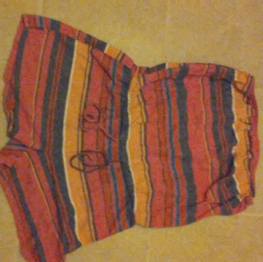 Horizontal stripe romper