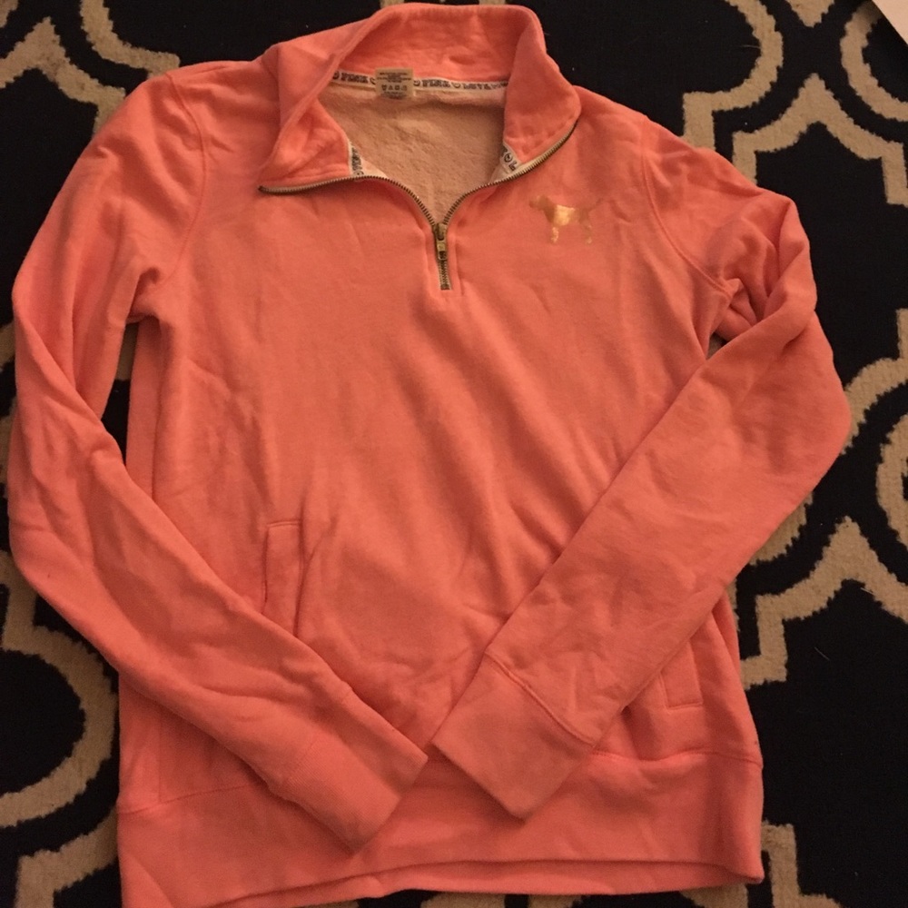 PINK pullover zip-up