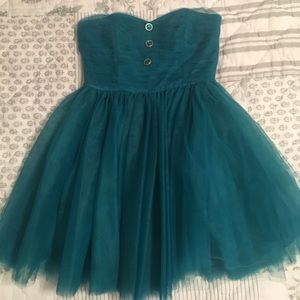 Teal Betsy Johnson Party Dress