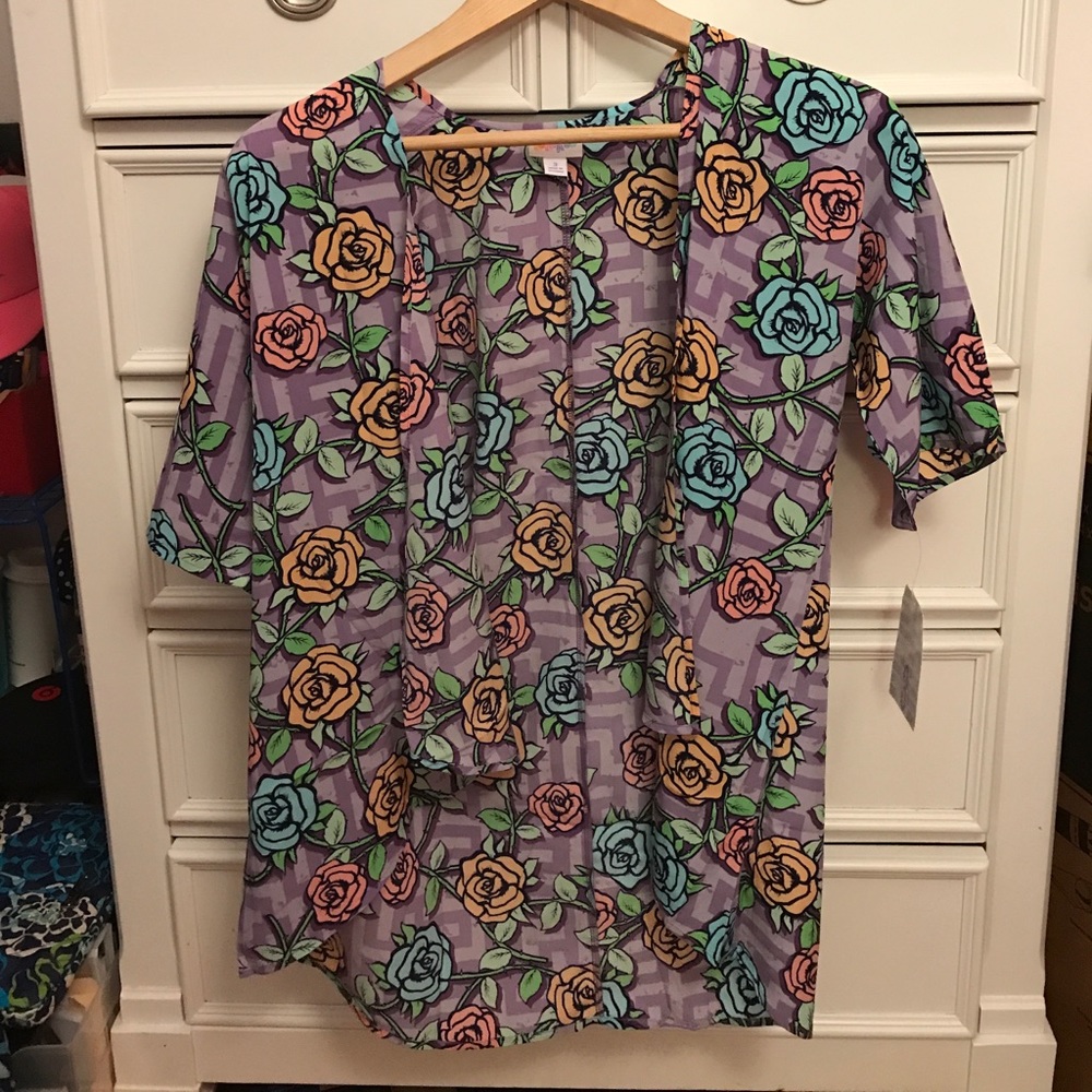 NWT LuLaRoe Bianka Roses (3)