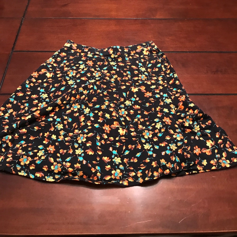 Floral skater skirt