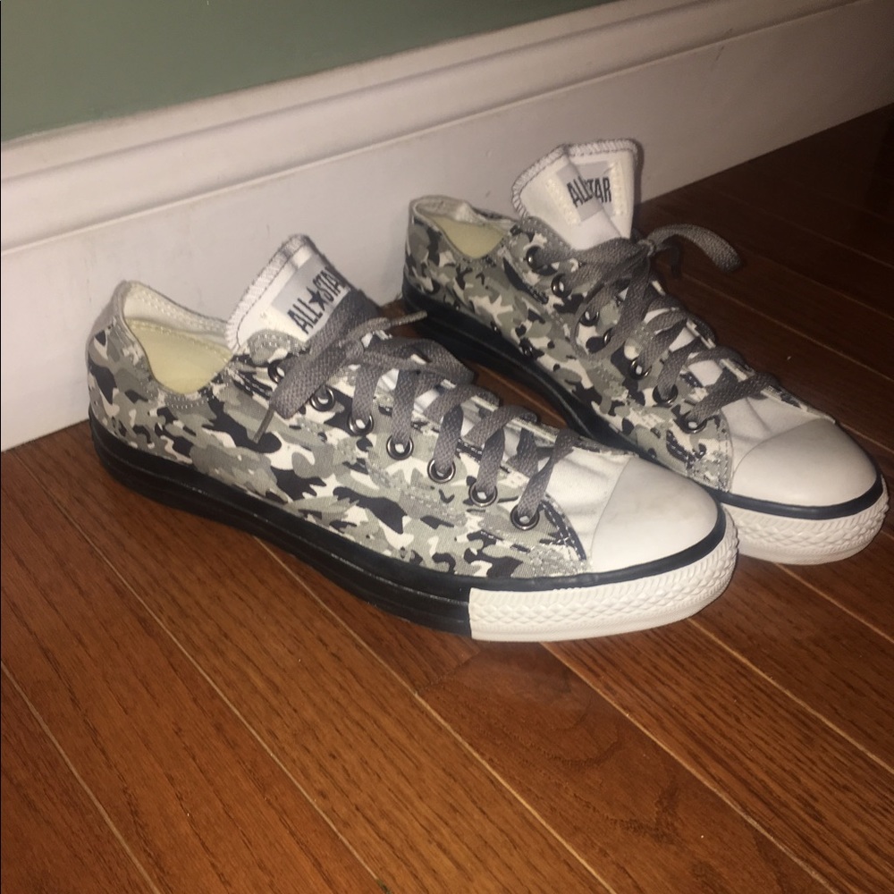 Black and White Camo Converse (Men's)