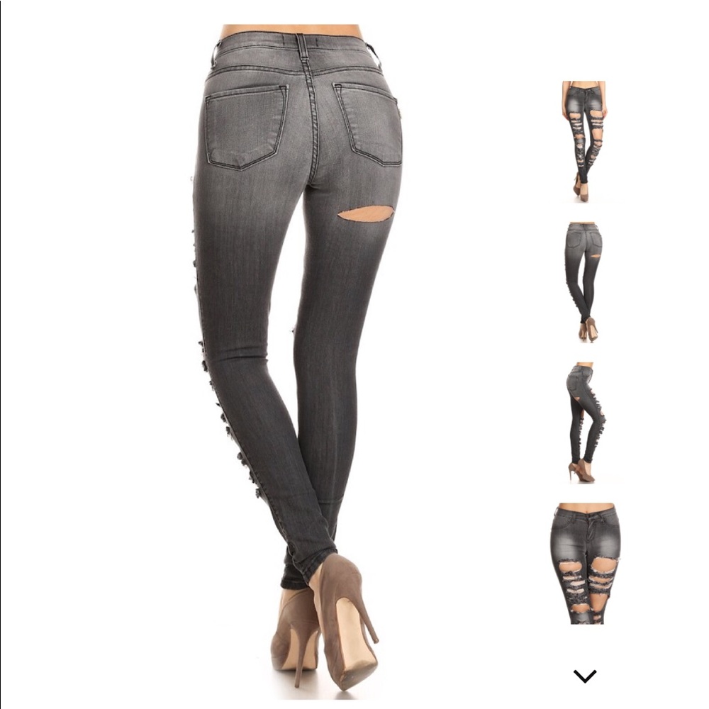 Extreme Destructed Skinny Jean - Picture 4 of 8