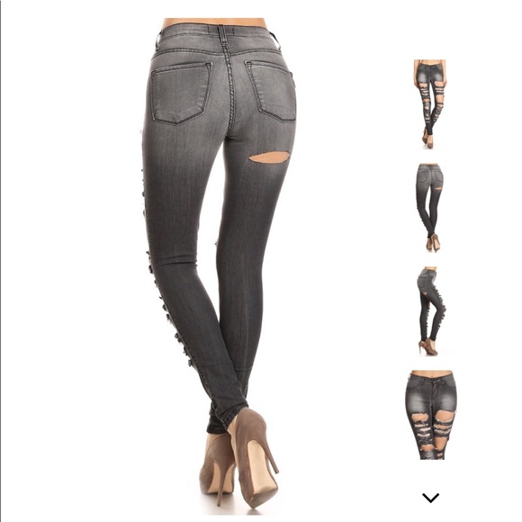 Extreme Destructed Skinny Jean - Picture 4 of 8