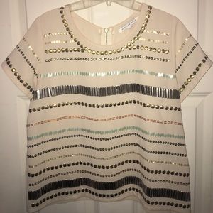 Super Cute Jeweled Top!! Only worn a few times!
