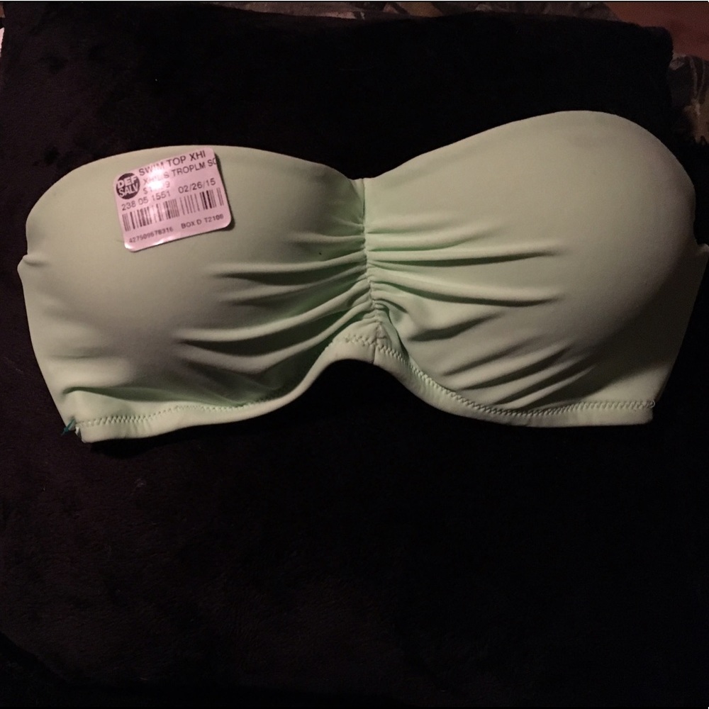 NWT mint green bikini top size small