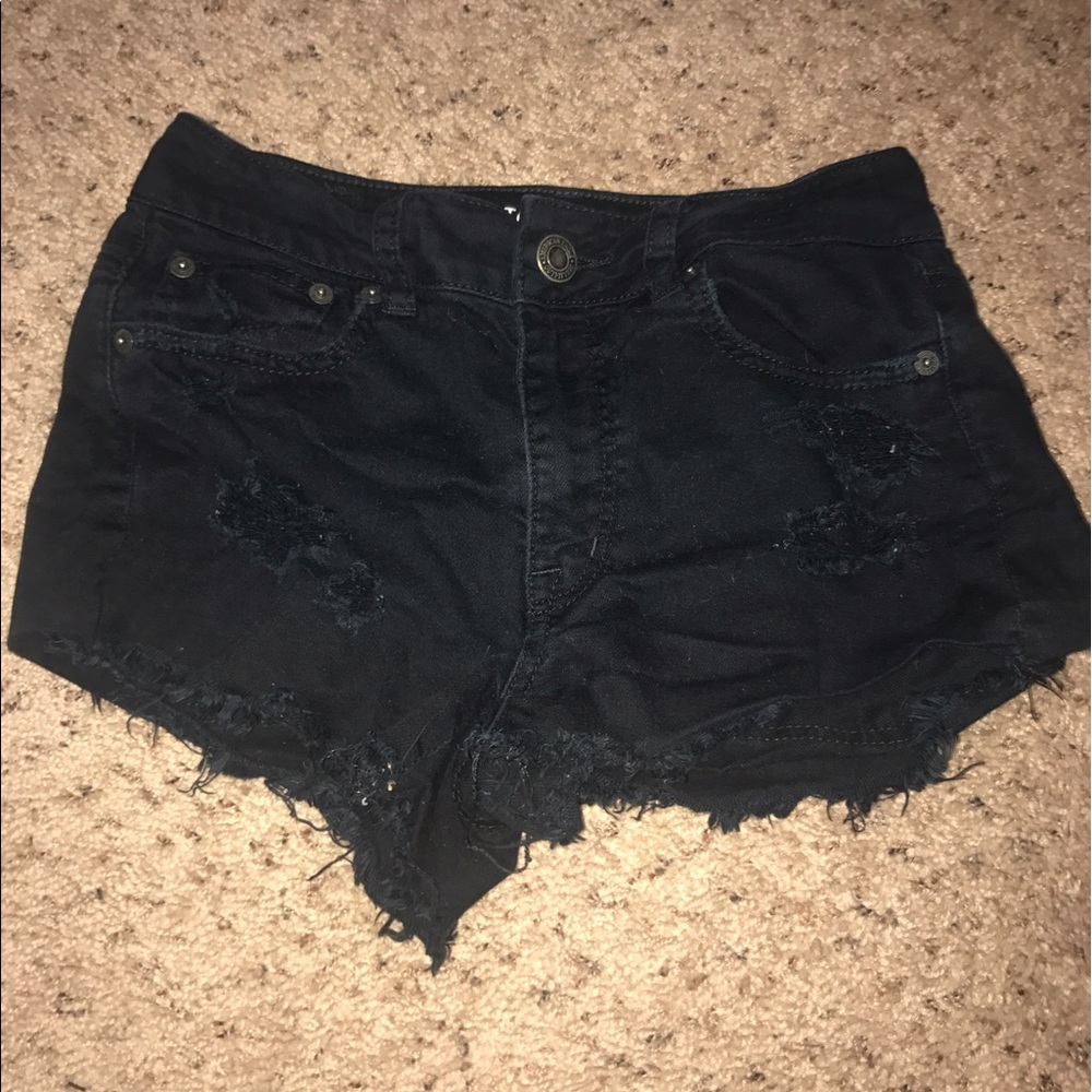 Black High Waisted American Eagle Shorts