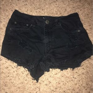 Black High Waisted American Eagle Shorts