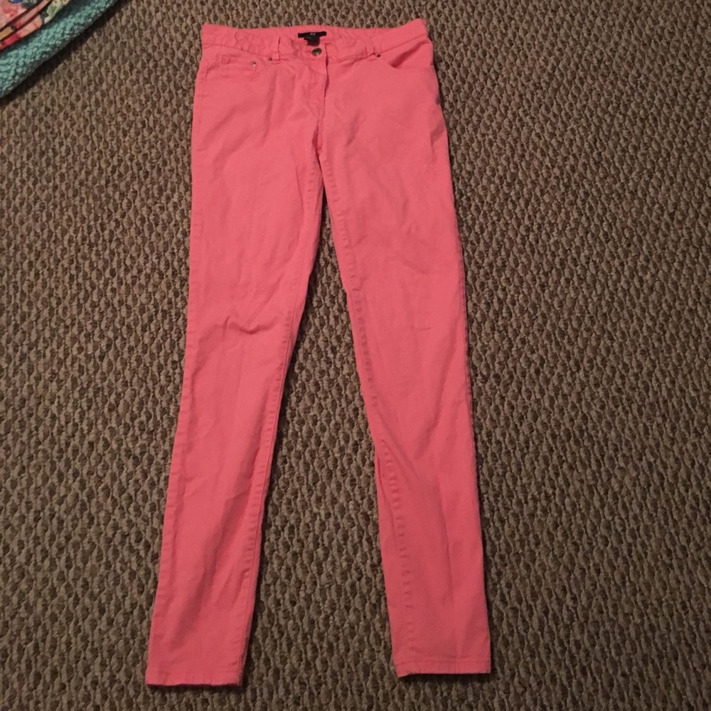 Bright Pink Skinny Jeans