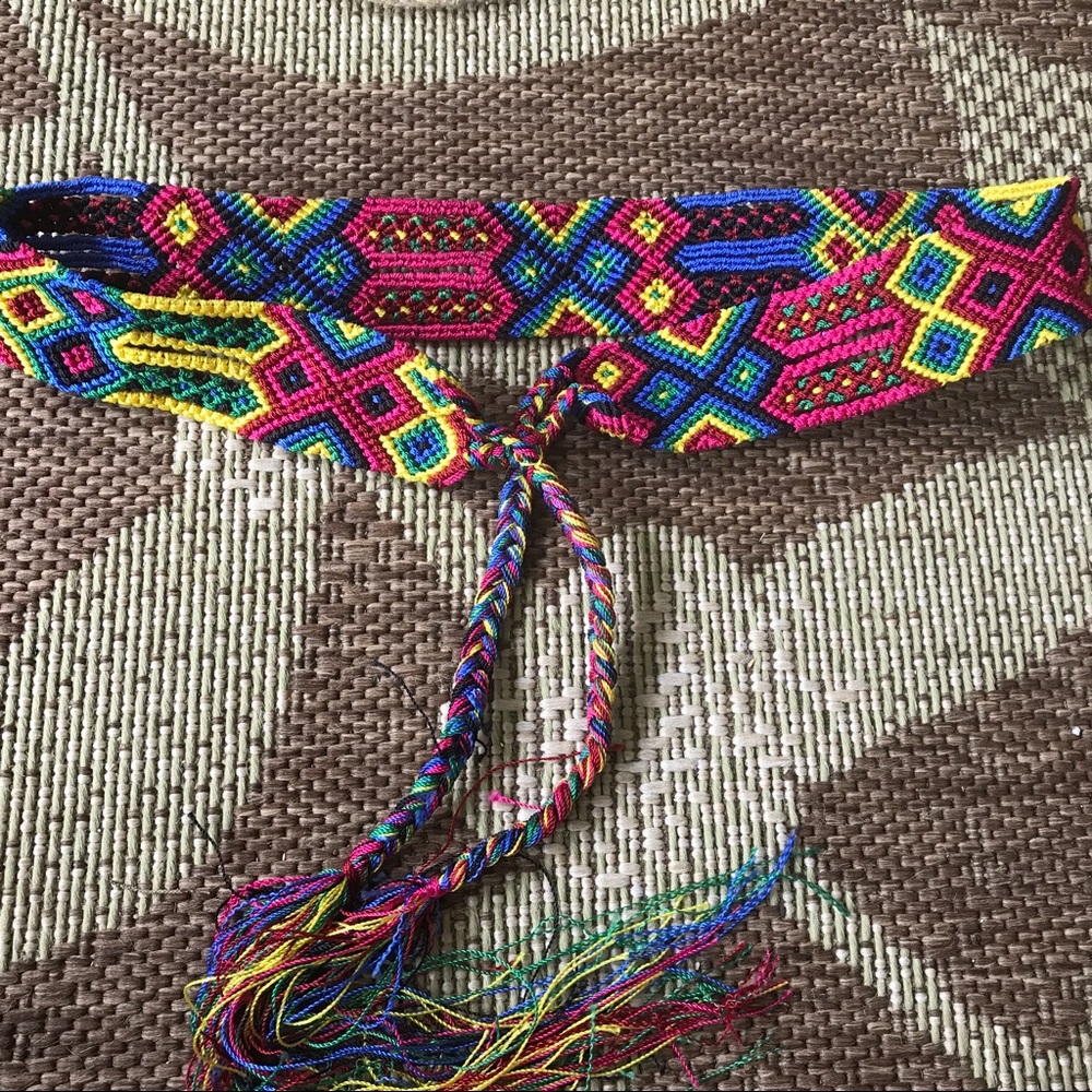 SOLD Hand woven belt