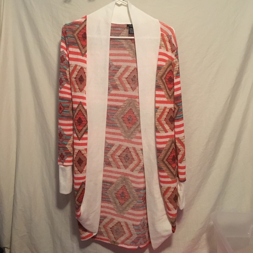 Tribal print cardigan