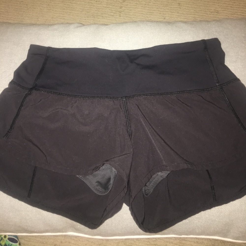 Black lululemon shorts