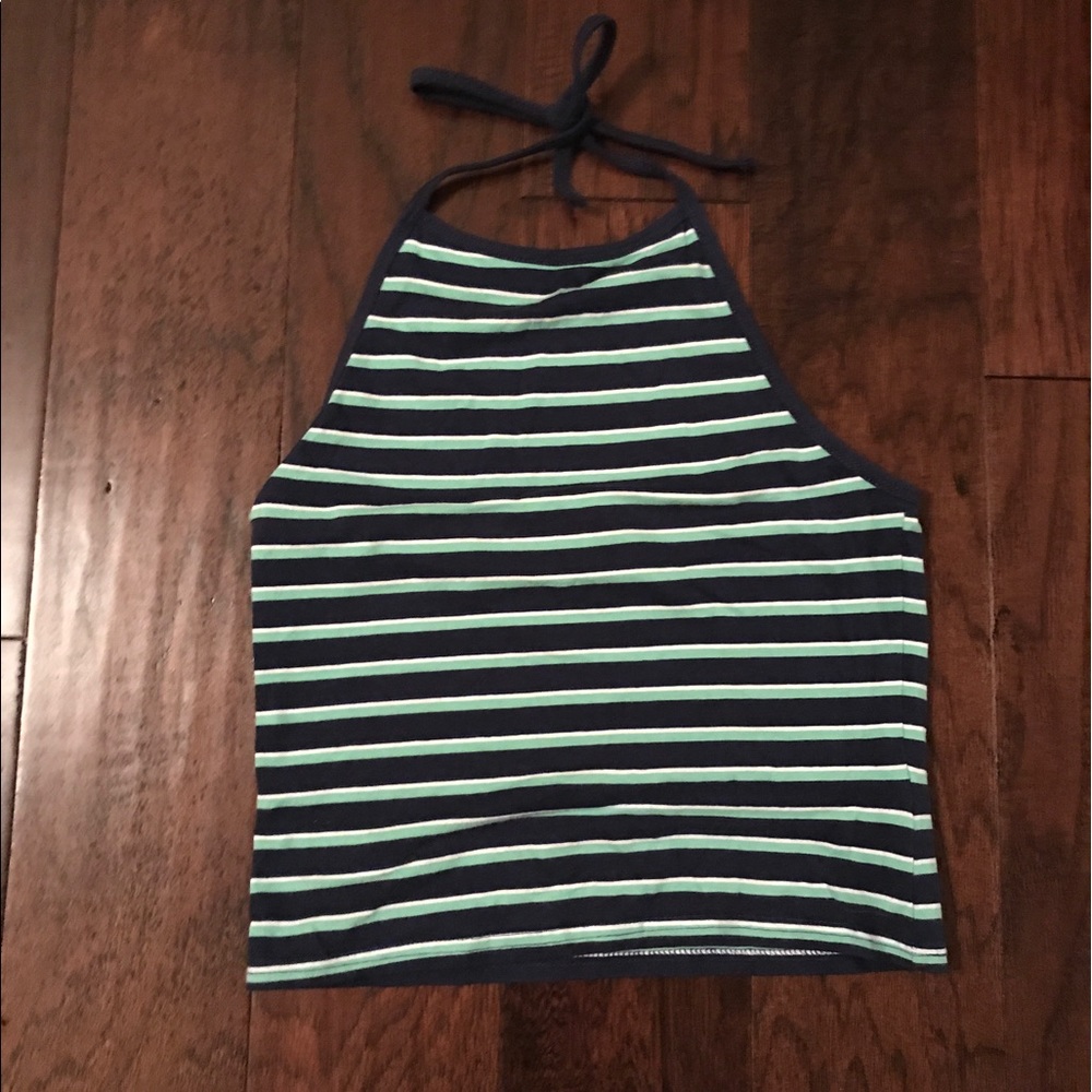H&M striped crop top