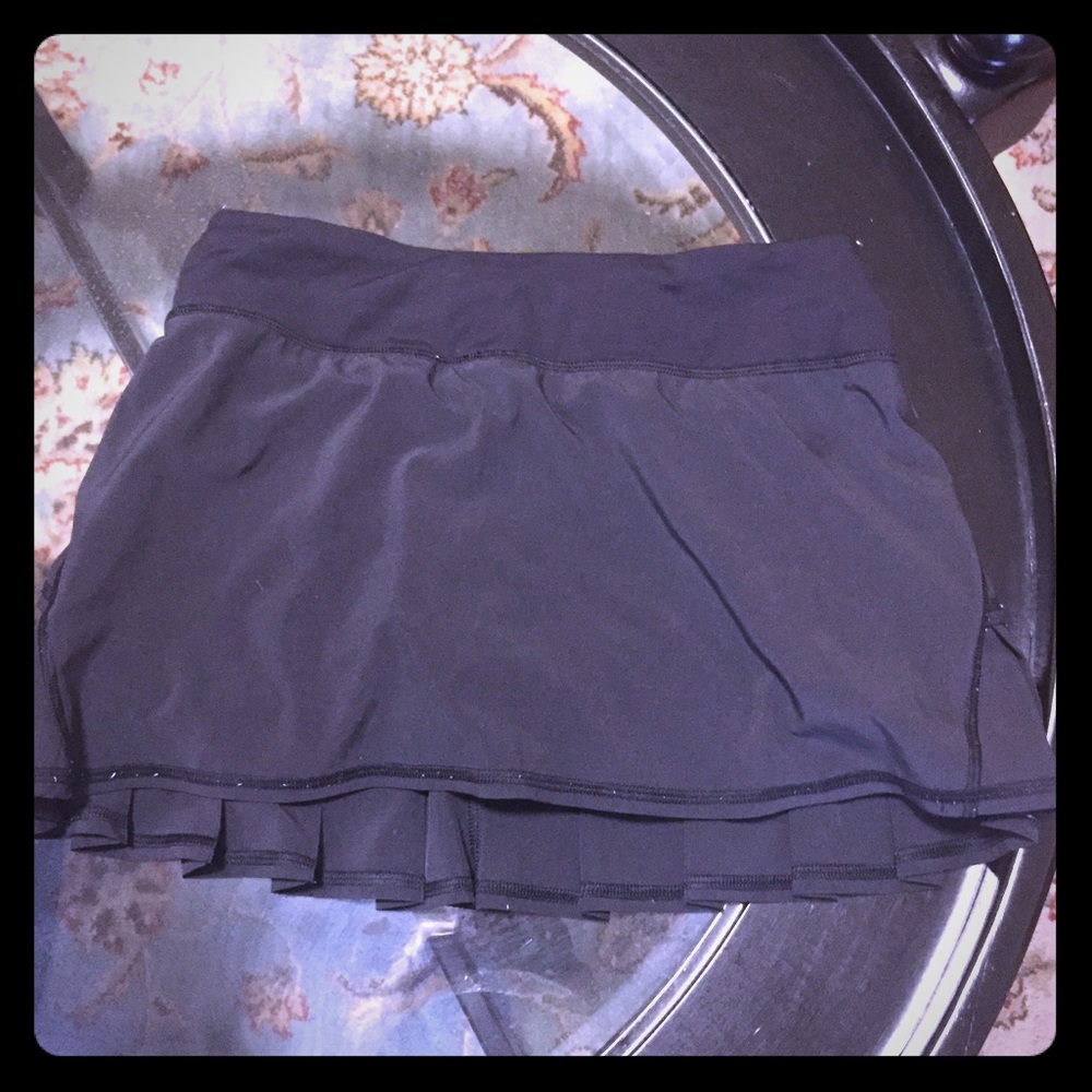 Black Lu Lu Lemon Tennis skirt