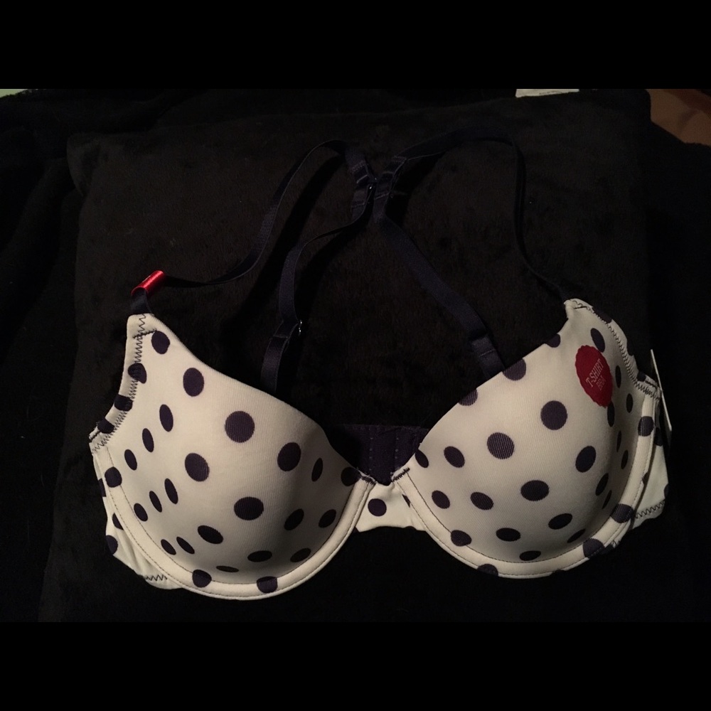 Polka dot t-shirt bra