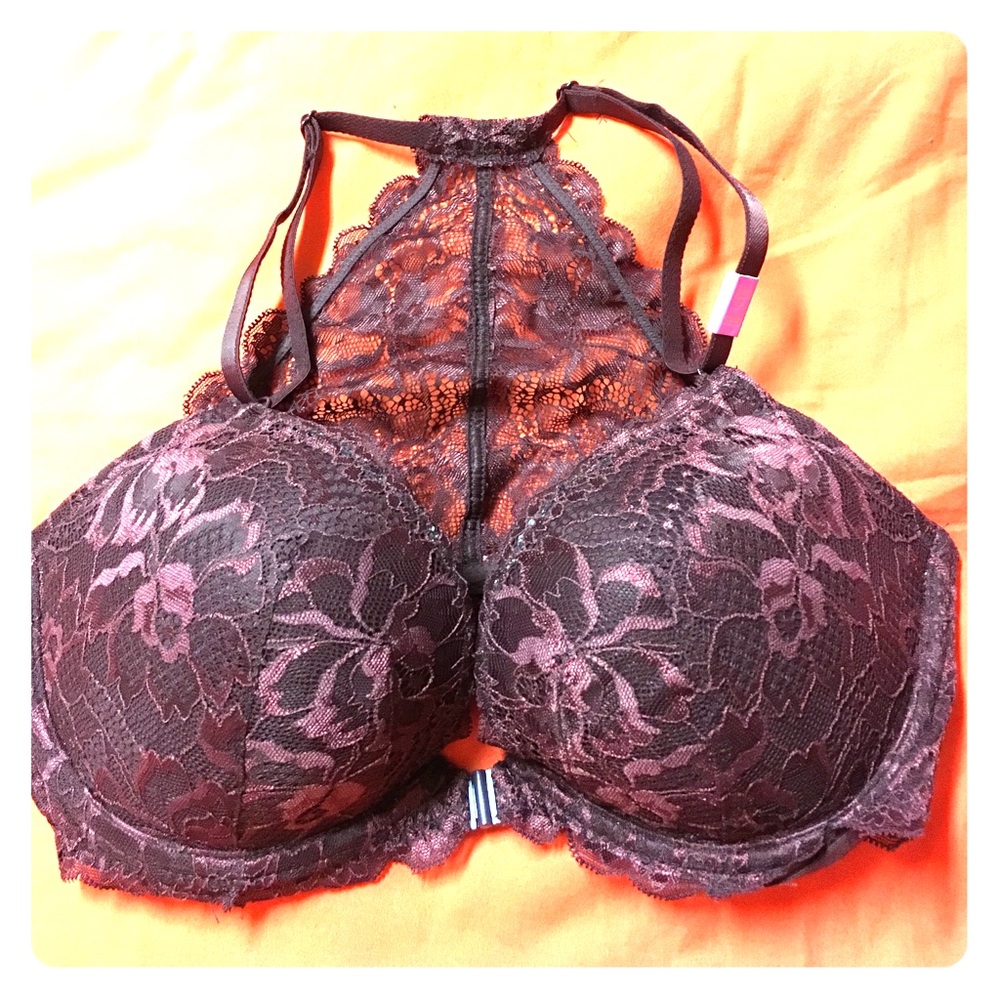 32DD PINK Date Collection Push-Up Racerback Bra