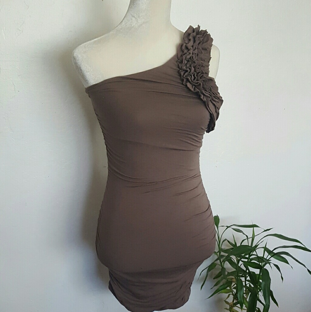 Forever 21 mocha dress - Picture 3 of 4