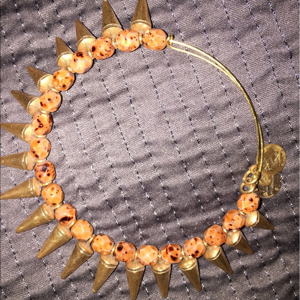 Alex and Ani beaded and spike bracelet